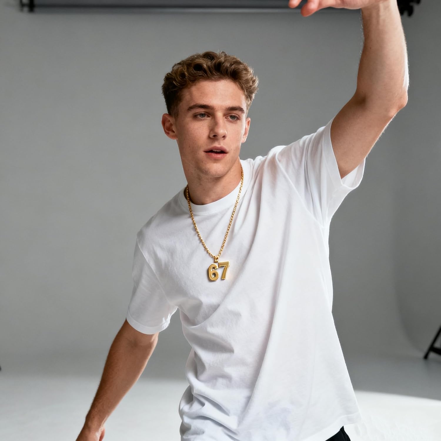 67 Chain 67 Necklace Chains for Boys Man Stainless Steel Basketball Soccer Baseball Team Number Pendant Chunky Chain Sport Necklace - Image 6