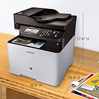 Vista 3 de Samsung SL-C1860FW/XAA impresora color inalámbrica con escáner, copiadora y fax