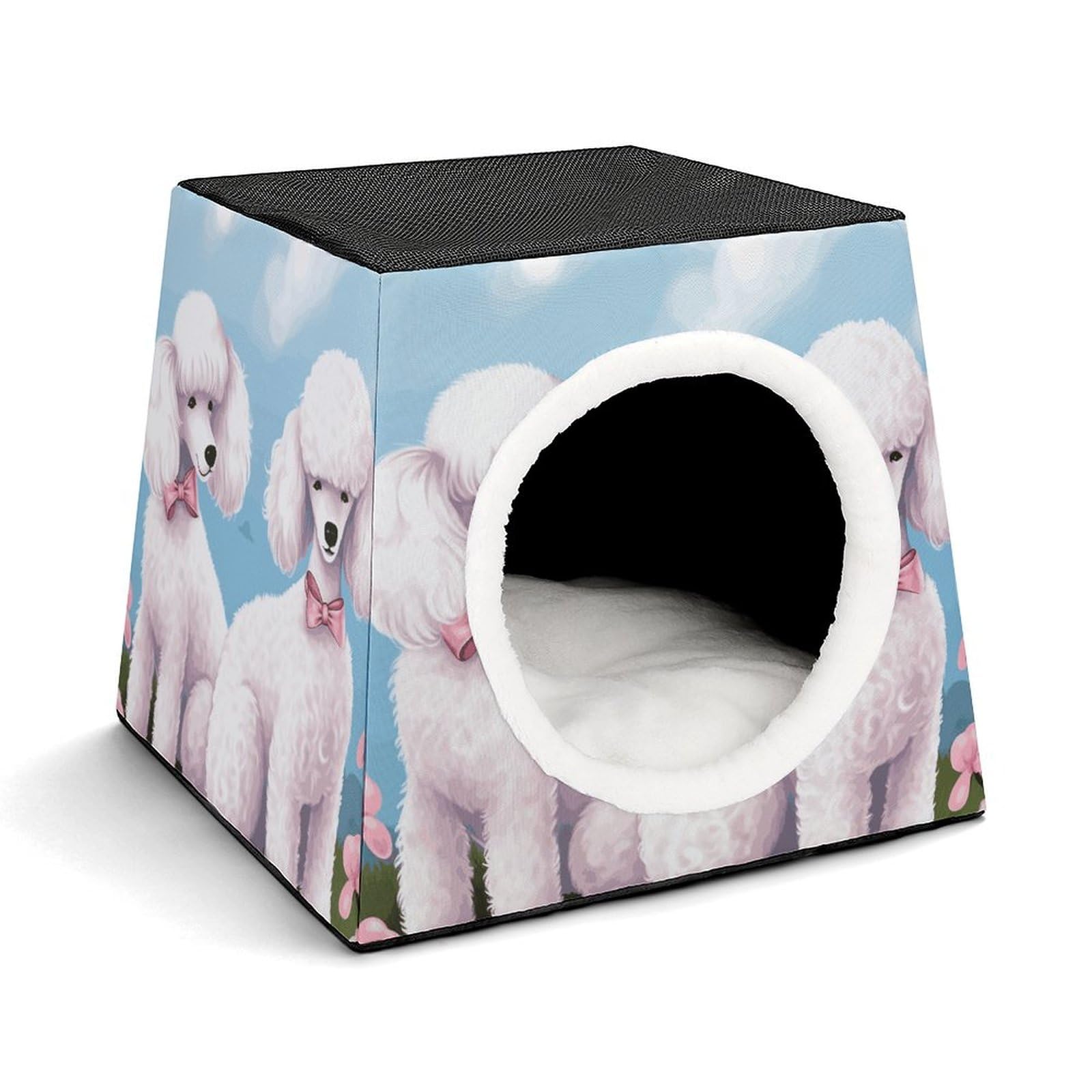 Maison pour animaux et chats d'intérieur : lit chaud capsule d'espace