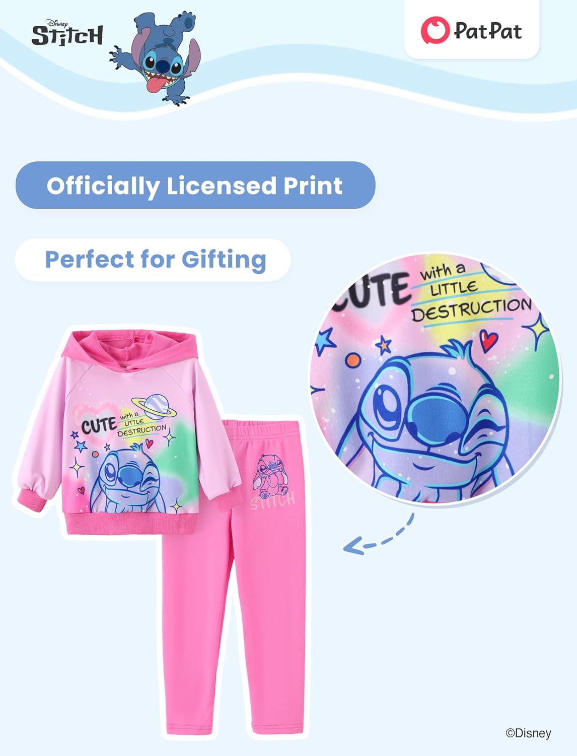 Disney Princess Toddler Girls Clothes Long Sleeve Hoodies and Leggings Clothing Sets Fall Casual Pullover Tracksuit - Image 3