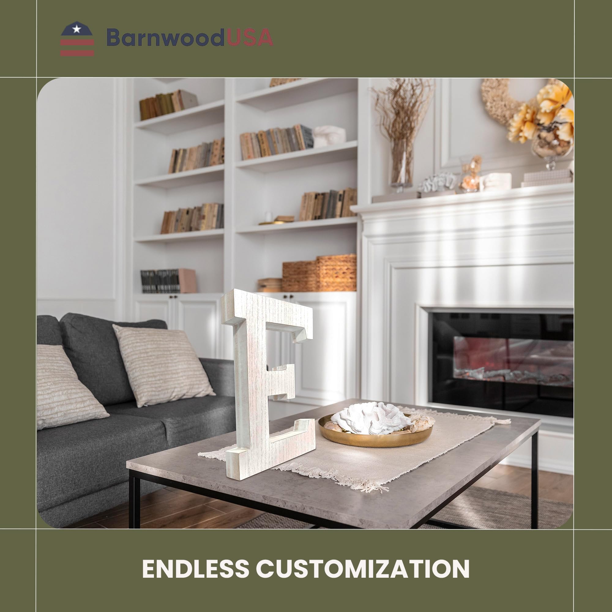 Snapklik.com : BarnwoodUSA LLC Rustic Large Alphabet Letters - Standing ...