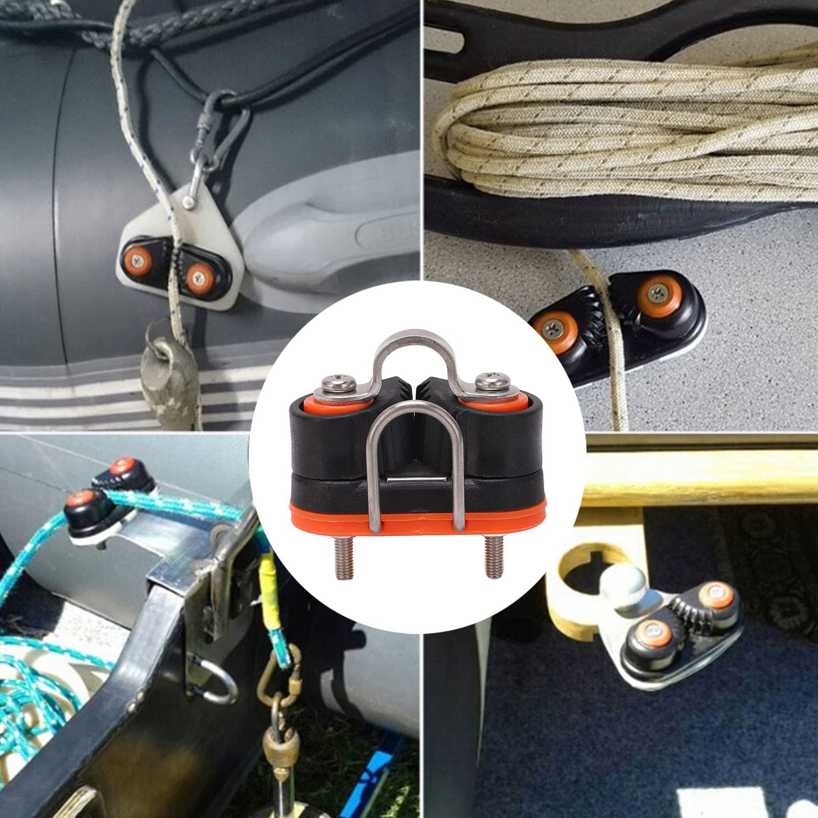 Fast Entry Cam Sailboat Kayak Cam Cleat Fast Entry Wire Fairlead Marine Boat Hardware for 3?12mm Rope