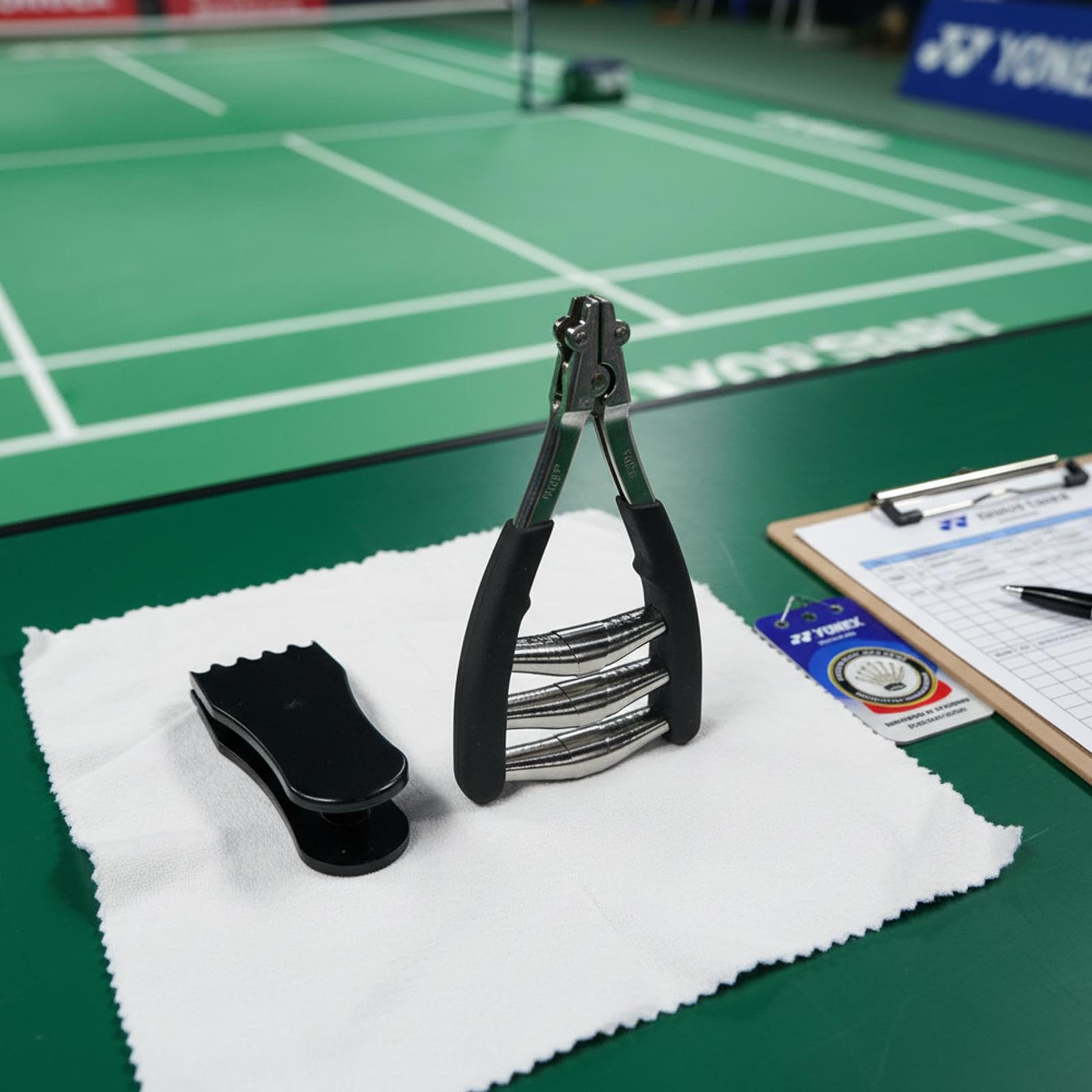 Morsetto di Partenza per Badminton Che Trattiene La Linea della Racchetta con Protezione del Filo