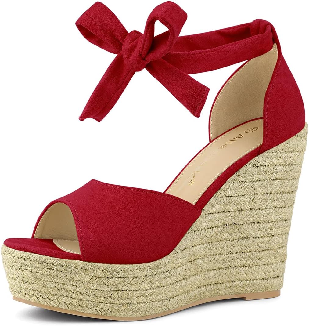 Espadrillas in tela verde,Zeppa in corda 9 cm.chiusa con laccio
