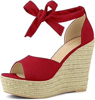 Women's Espadrilles Tie Up Ankle Strap Wedges Sandals