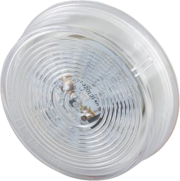 Grote G1043 Hi Count LED Clearance Marker Light with Optic Lens - 2.5", Amber with Clear Lens