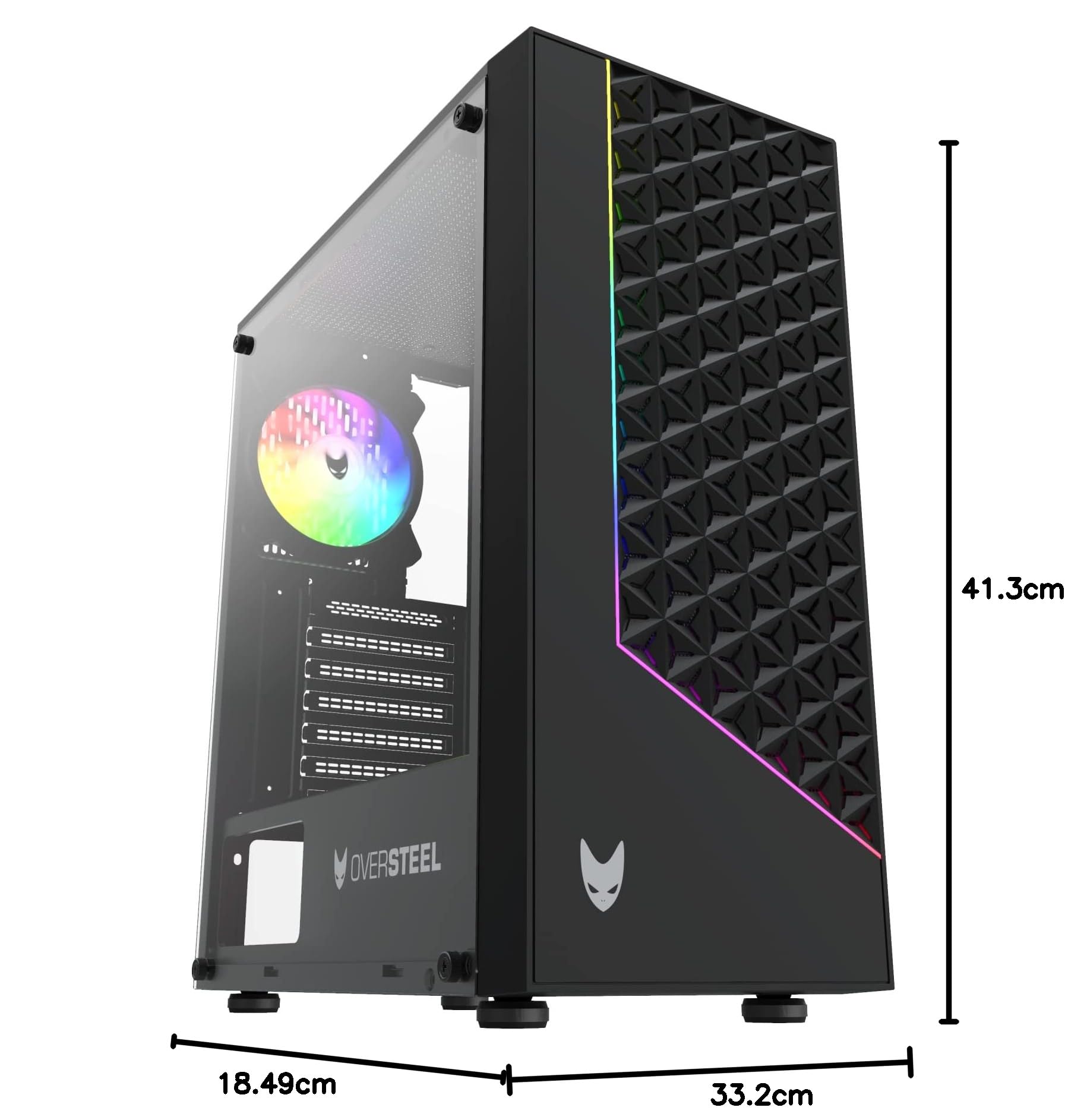 Oversteel IRIDIUM etui do gier PC, Czarne