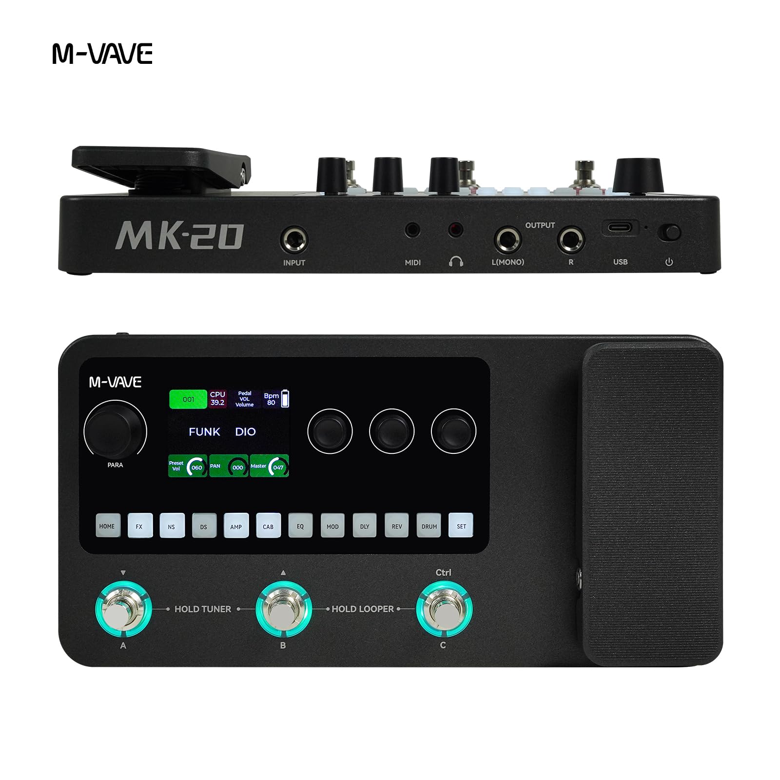 Amazon.com: MK-20 Portable Guitar Bass Multi-Effects Processor