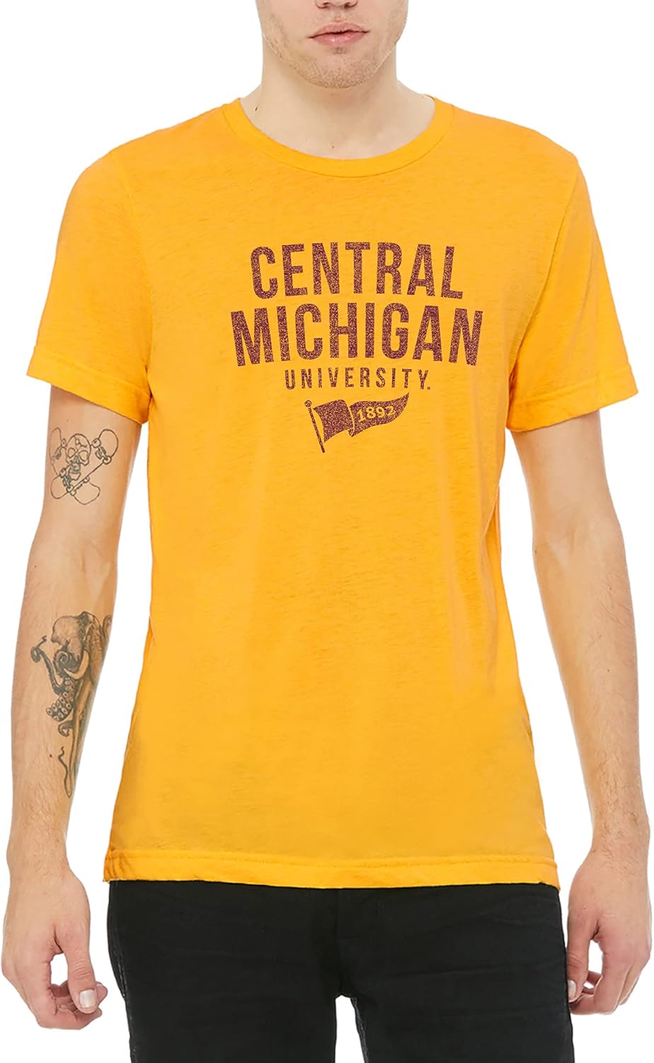 NCAA Year Banner, Team Color Triblend T Shirt, College, University