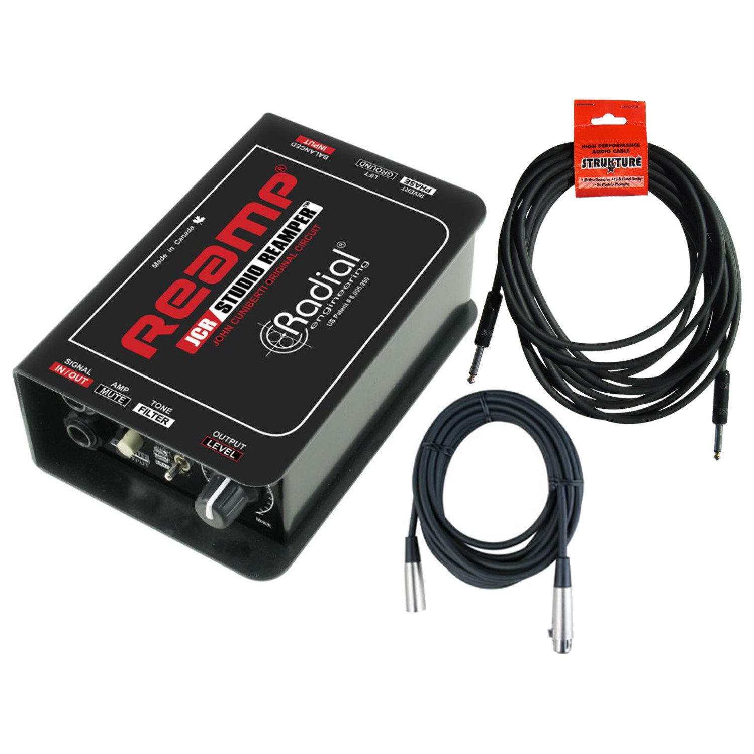 Radial Reamp JCR Studio Reamper リアンプ Radial Reamp JCR 1-ch Passive – Motor City Guitar