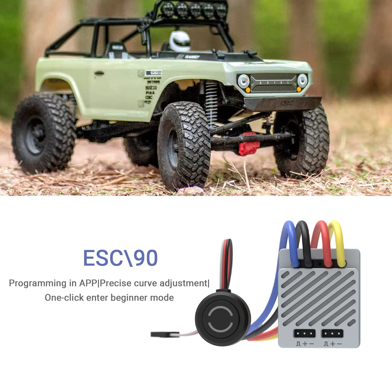 ISDT ESC70 Automodell Brushed Regolatore di marcia (2-3S) motore ESC Regolatore di velocità elettronico Impermeabile Auto RC/uggies/Camion/Rock Crawler 1:10 1:8 Controllo Bluetooth APP 70A