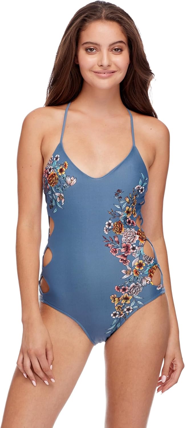Body Glove Womens Crissy One Piece Swimsuit with Strappy Side Detail