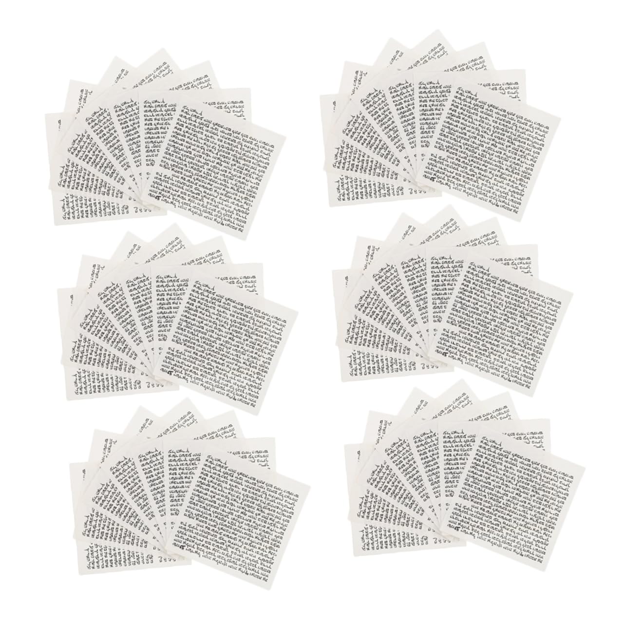 INOOMP 100pcs Jewish Mezuzah Scroll for Doorpost Blessings Decorative Judaica Home Decor for Housewarming and Hannukah Unique Design for Spiritual Protection and Cultural Pride