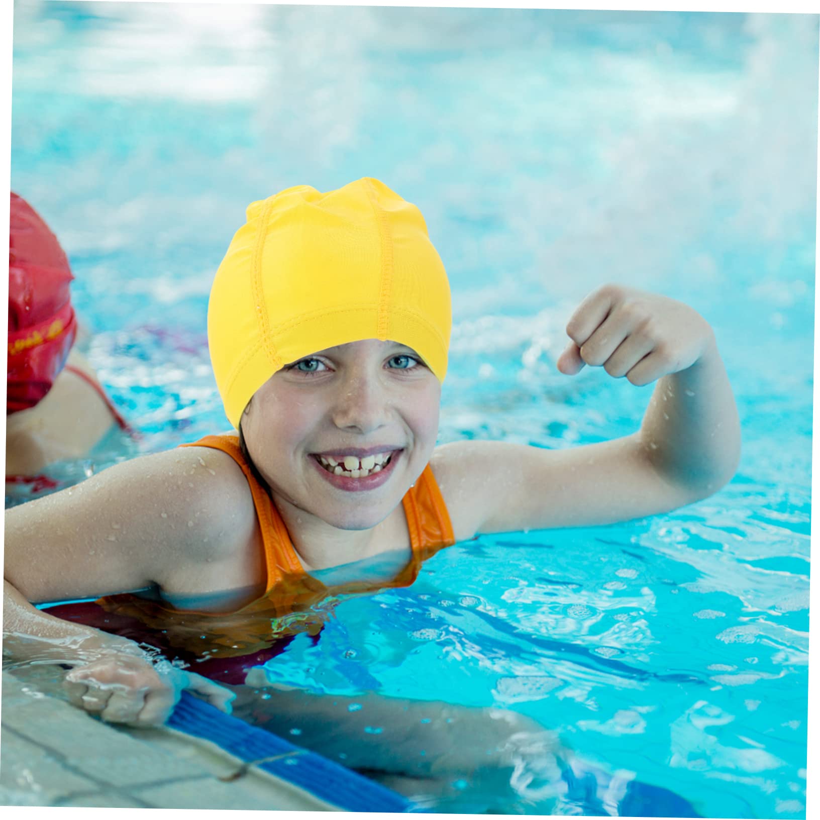 POPETPOP 50 Pièces Bonnet De Bain Bonnet De Bain Imperméable Bonnets De Unisexes Adulte Bonnets De pour Enfants Maillot De Couvre-Chef De Nager Nylon