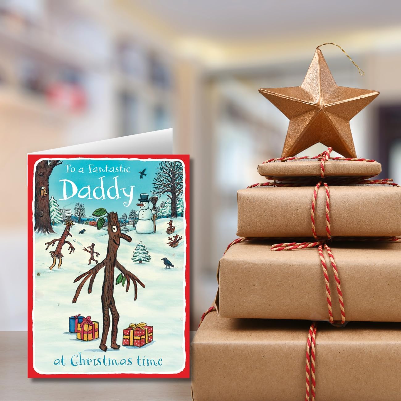 The Gruffalo Danilo Promotions Ltd Official Christmas Card for Daddy, Daddy Christmas Card