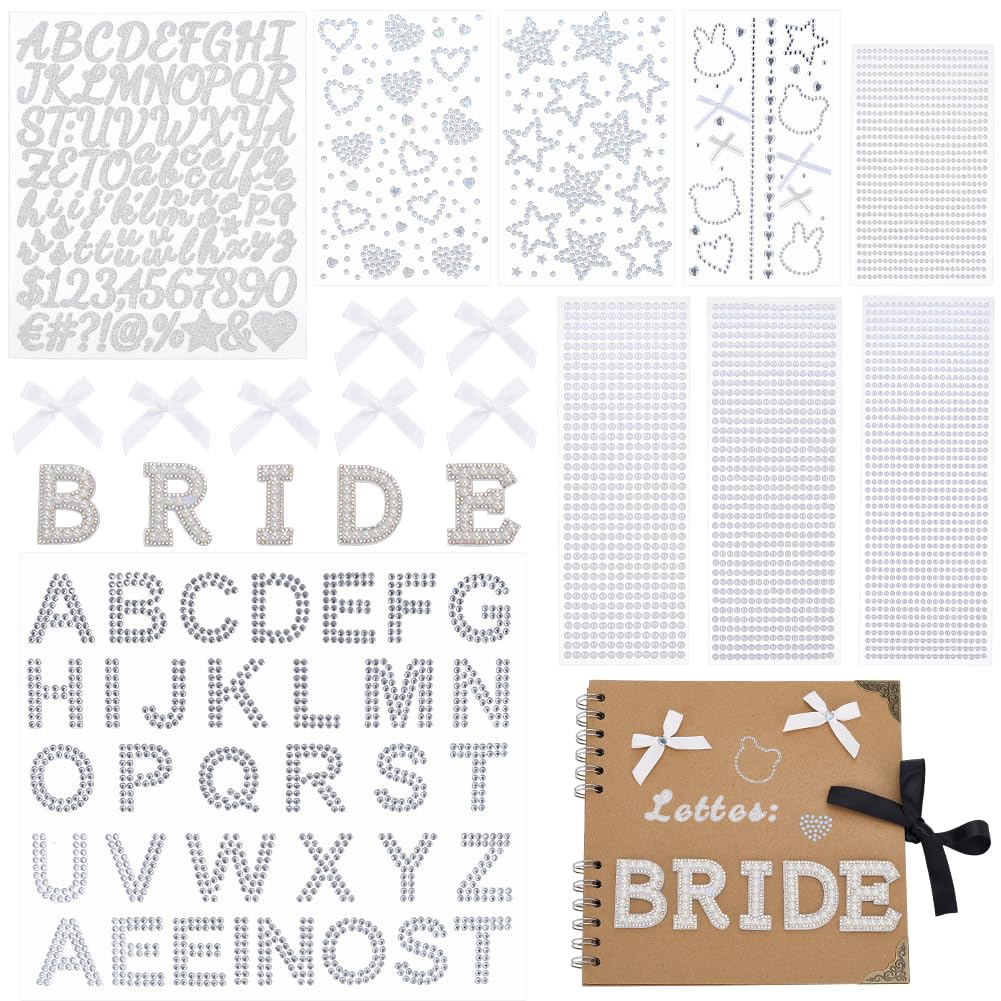 Fournitures album de scrapbooking SOFPLATE anniversaire mariage strass - 8