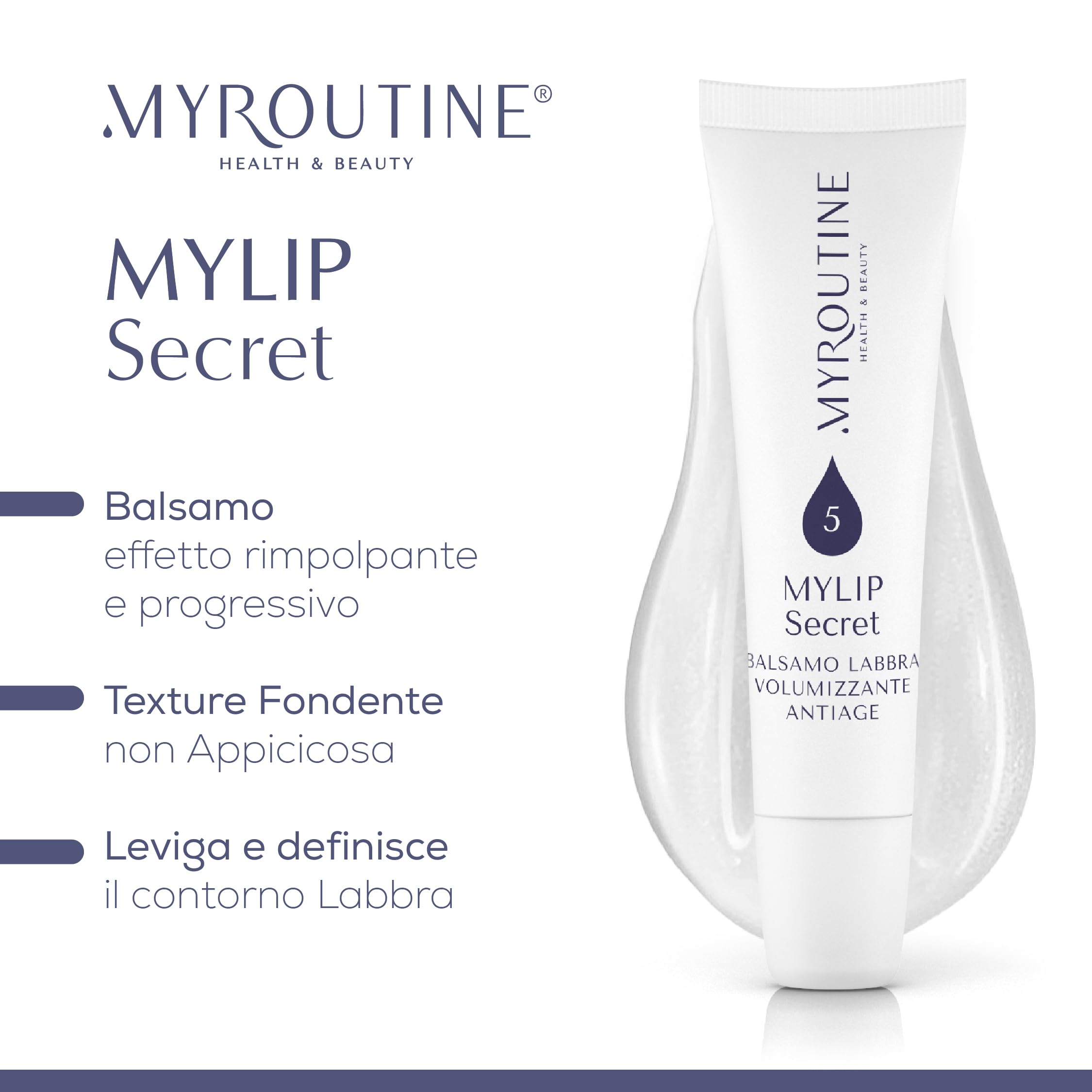MyLip Secret - Lip gloss volumizzante labbra antiage effetto comfort MyRoutine by Dr. Maurizia Furno