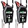 2 Pack 3 AMP Battery Charger - 6V/12V Smart Automotive Battery Charger, Fully Automatic and Maintainer Trickle Charger for Ca