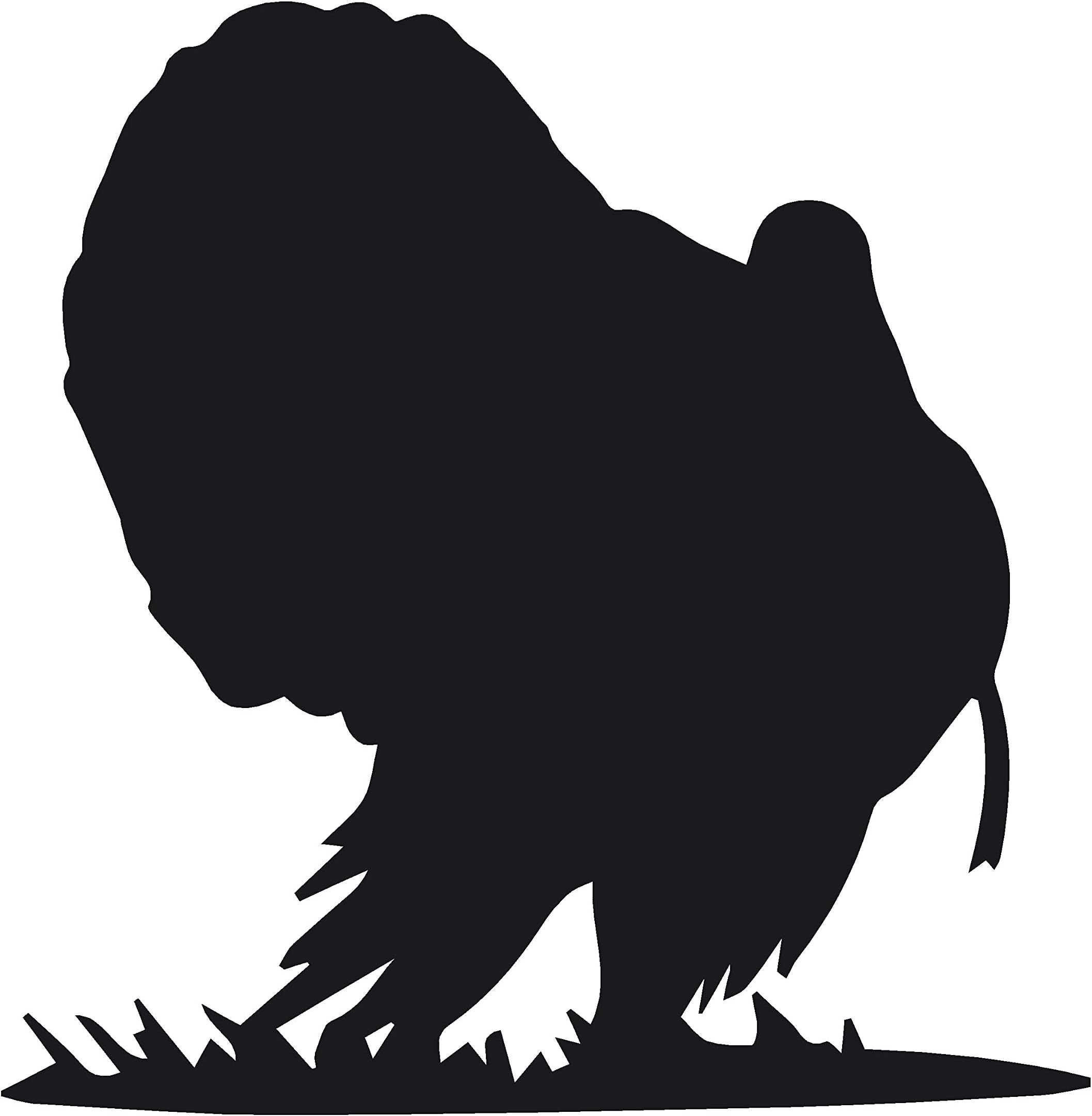 7017 Turkey Strut – Tom Turkey Decal (Medium, Black)