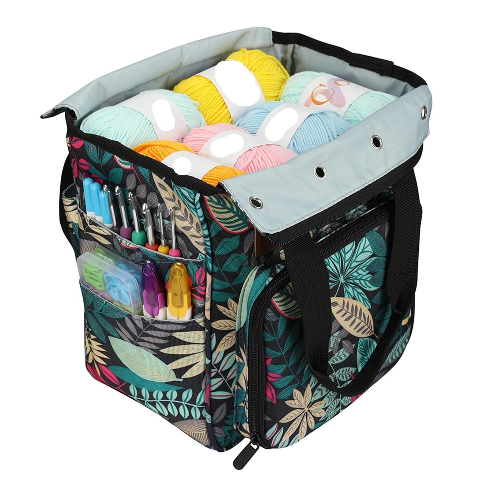 Aufbewahrungstasche FüR Wolle Strickgarn-Aufbewahrungstasche, Häkelnadel-Tasche, Aufbewahrungs-Organizer, Stricktasche, Bastelzubehör