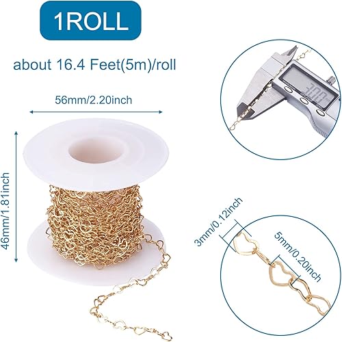 Miniatura 9 de Pandahall - Cadenas de plata de ley 925 de 3.3 ft, cadena de eslabones ovalados de plata sin soldar, para fabricación permanente de joyas con ropa