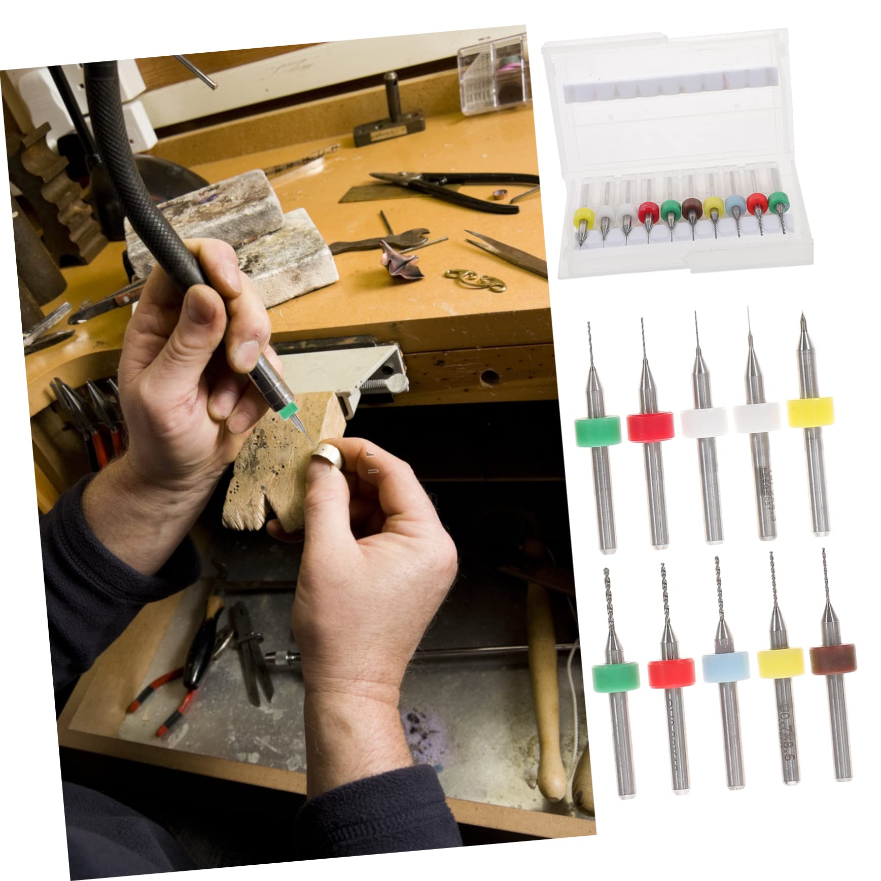NUOBESTY 3 Set Punta Da Trapano Per Circuito Stampato Punta Per Trapano Punte Da Trapano in Cobalto Asse Piccolo Micro Trapano Per La Creazione Di Gioielli Punte Per Gioielleria 30 Pezzi*3