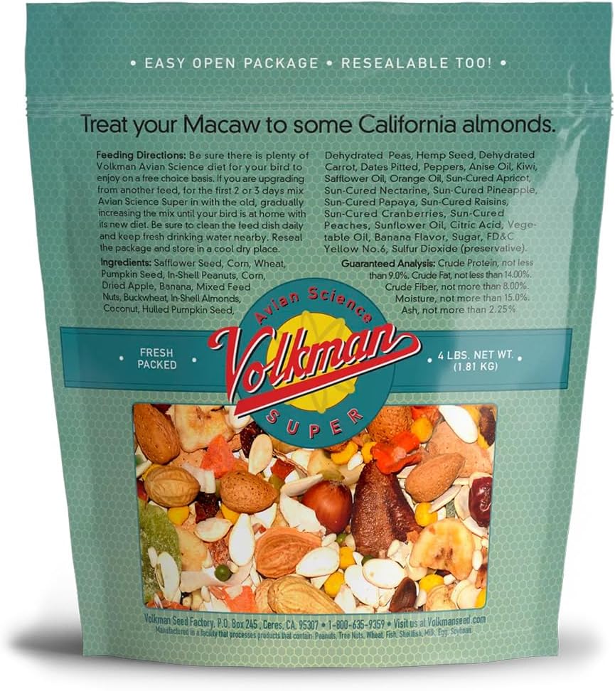 Volkman Seed Avian Science Super Macaw 4lb