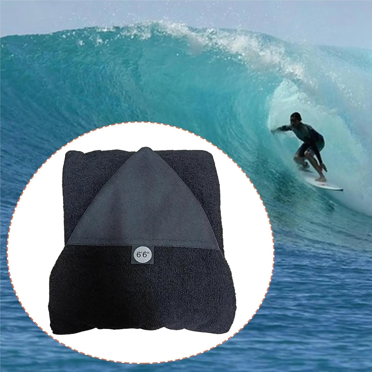 Surfboard Sock 6.6ft Soft Surfboard Sock Cover, Protective Storage Pouch Bag Sleeve for Surfing Board