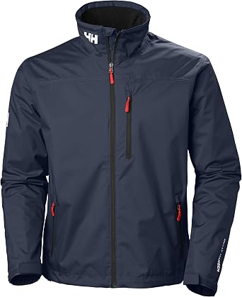 Helly-Hansen mens Crew Midlayer Fleece Lined Waterproof Windproof Rain Jacket