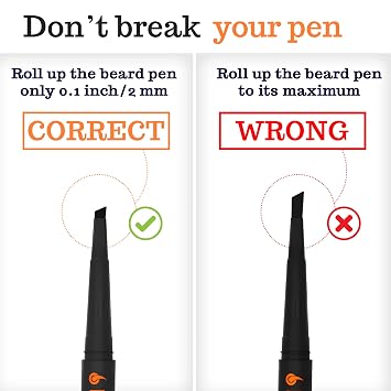 Beard Filler Pen - 2 Pack Black and Beard Shaper Kit