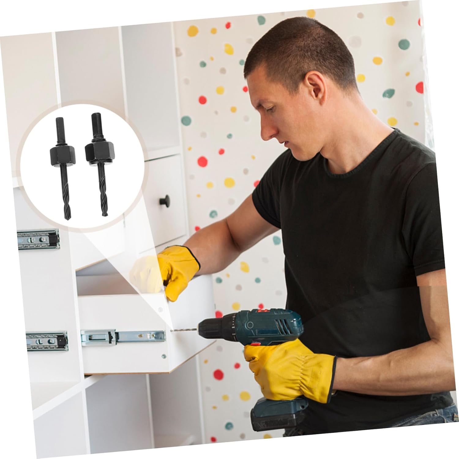 1set Hole Saw for Woodworking Tool for Plywood for Hinge Installation and Model Making