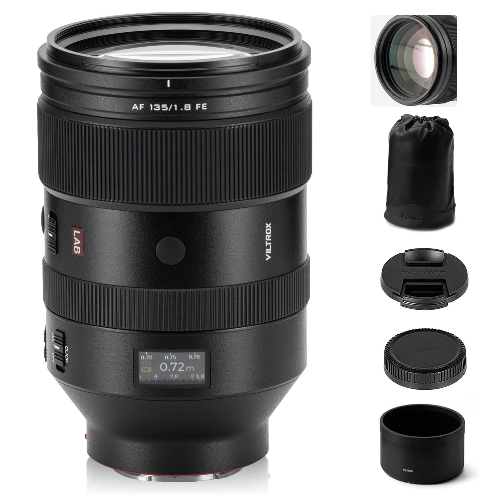 Amazon.com : VILTROX AF 135mm F1.8 LAB FE Full Frame for Sony E