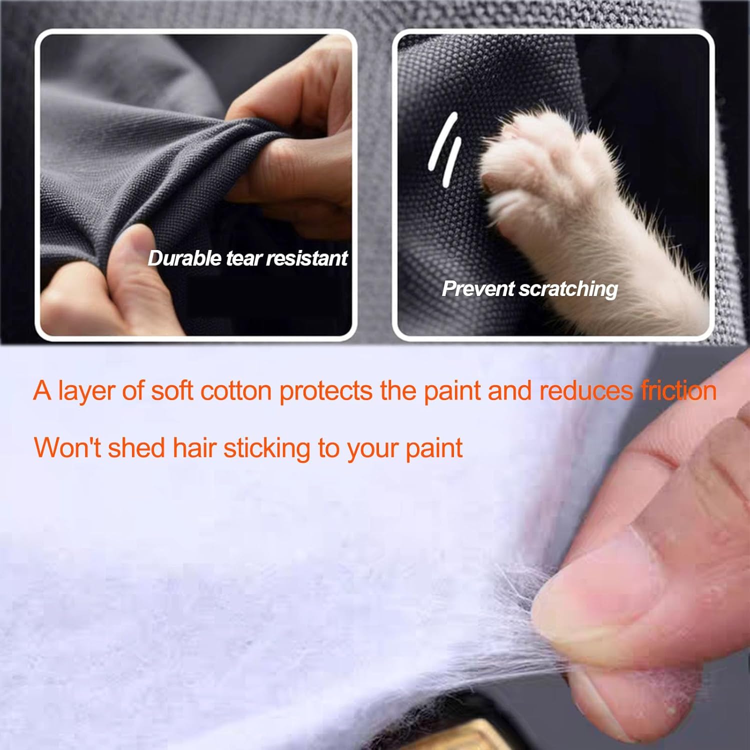 SUV Car Cover Waterproof All Weather for Automobiles, Outdoor Full Cover Rain Sun UV Protection Cotton Fit Cadillac SRX/XT5, Nissan Murano, Subaru outback/Solterra, Lexus RX, Lincoln MKX(187-194 inch)