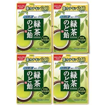 のど飴 Amazon.co.jp: 扇雀飴本舗 緑茶のど飴 80g ×4個 PSJBOX 京都府産