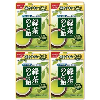 のどあめさん専用 扇雀飴本舗 緑茶のど飴 80g ×10個 セット販売 : Arclands Online