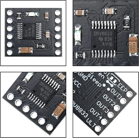 Podazz 8Pcs DRV8833 Motor Driver Module DC Gear Motor Driver Controller Board