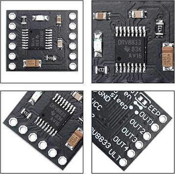 Podazz 8Pcs DRV8833 Motor Driver Module DC Gear Motor Driver Controller Board