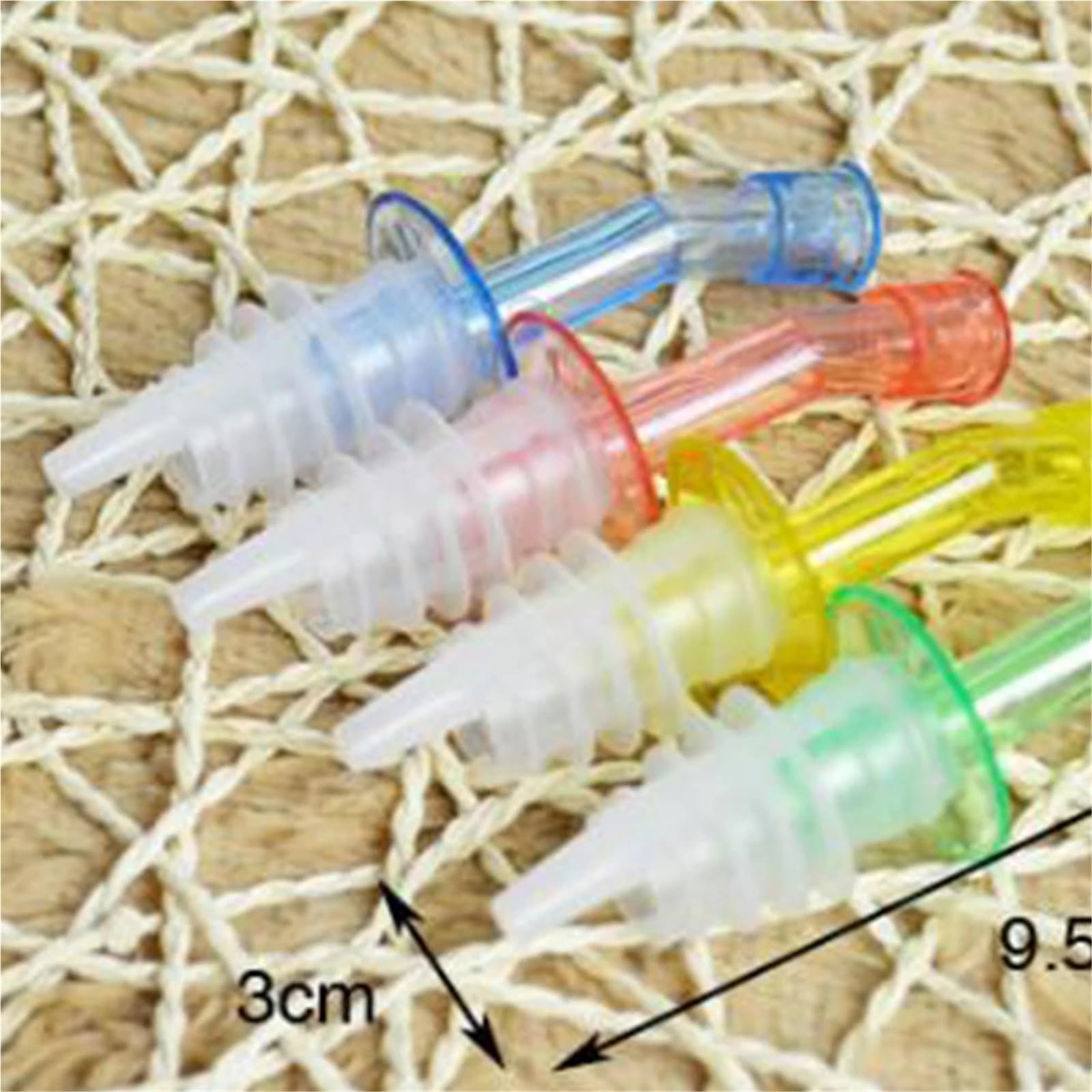 Bouchons de vin 48 pièces verseurs en Silicone for huile vinaigre liqueur café sirop distributeur bec buse garde les boissons fraîches