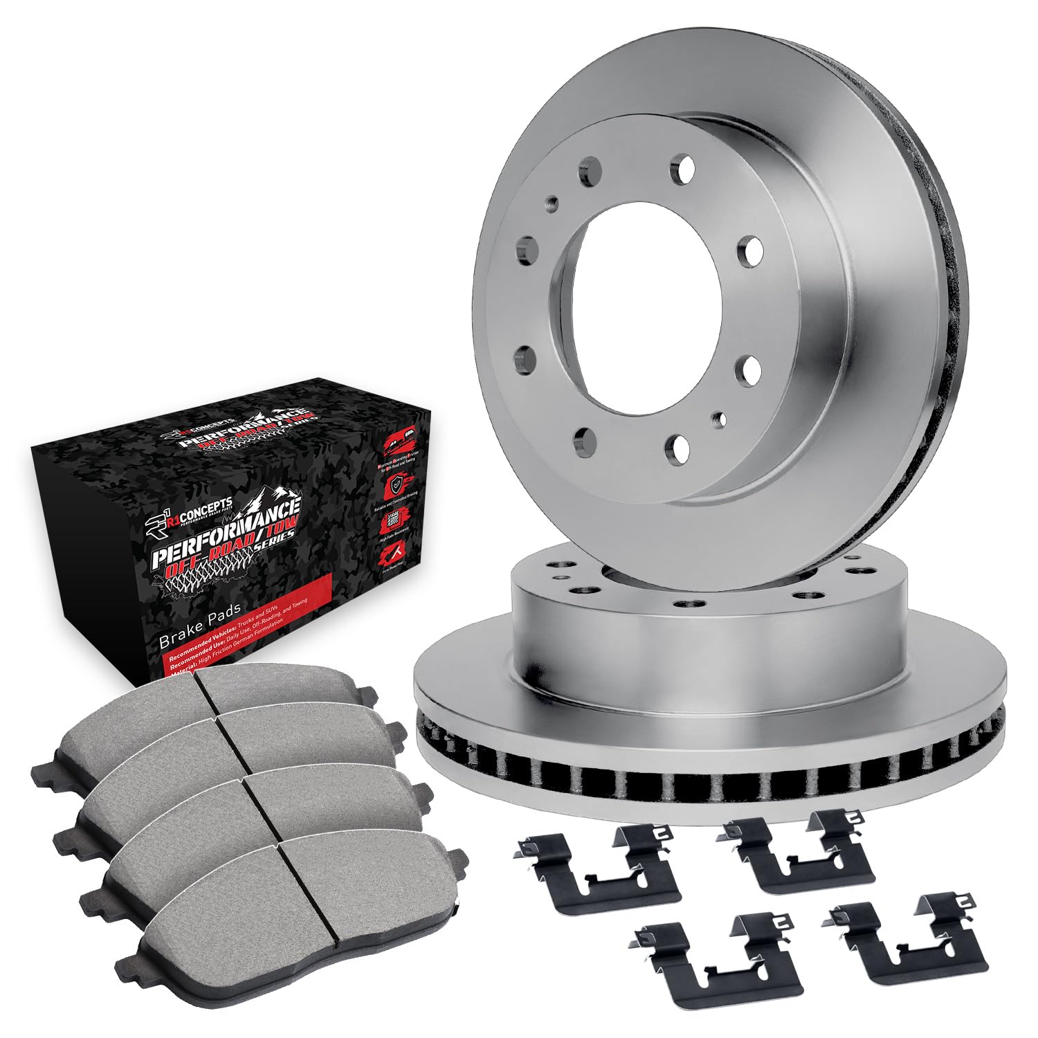 R1 Concepts Rear Brake Kit Fits 2010-2012 Ford F-250, F-350