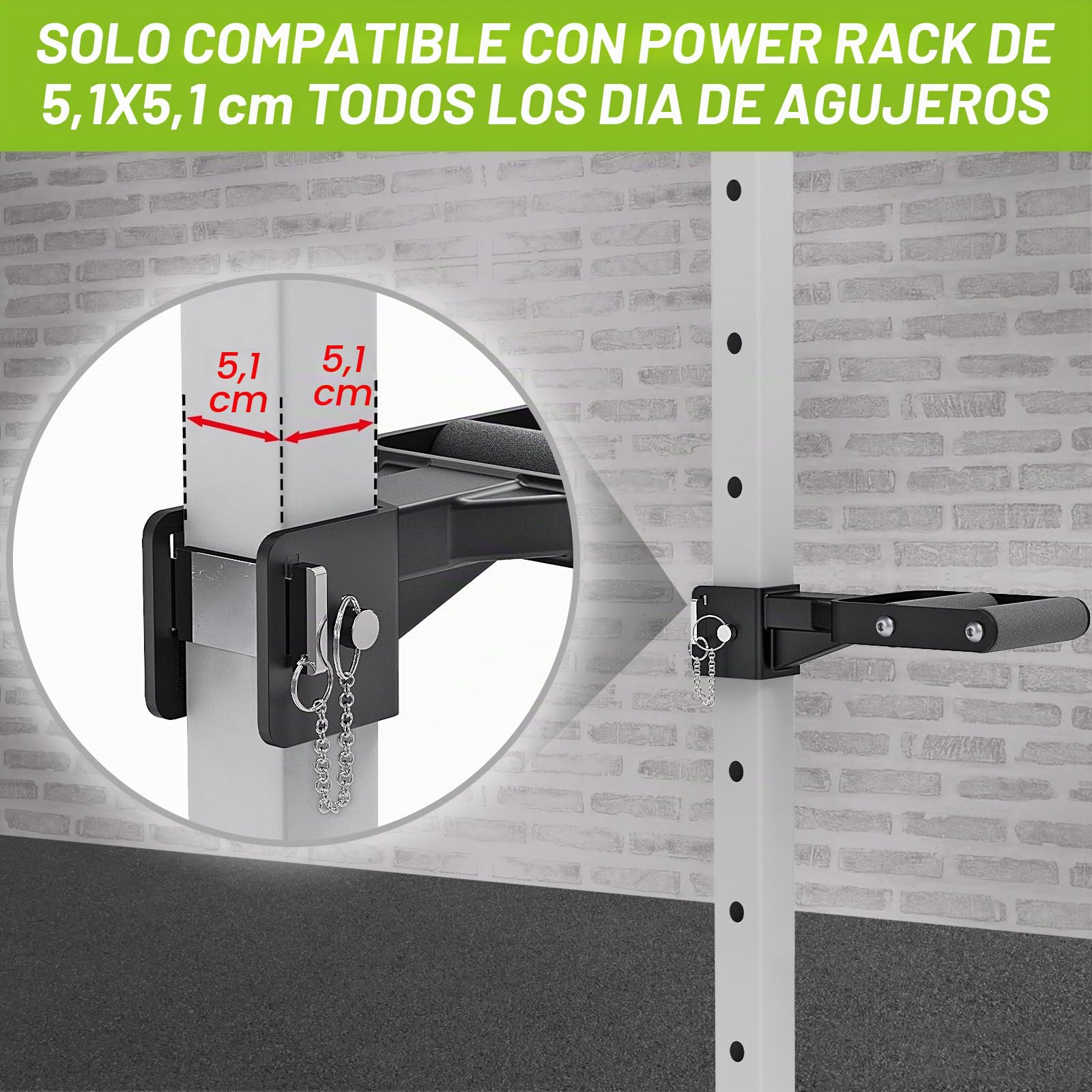 Kipika Accesorio de barras de inmersión de agarre múltiple para rack de potencia, asas de agarre anchas y estrechas, accesorios de inmersión para gimnasio en casa, entrenamiento de fuerza, agarres