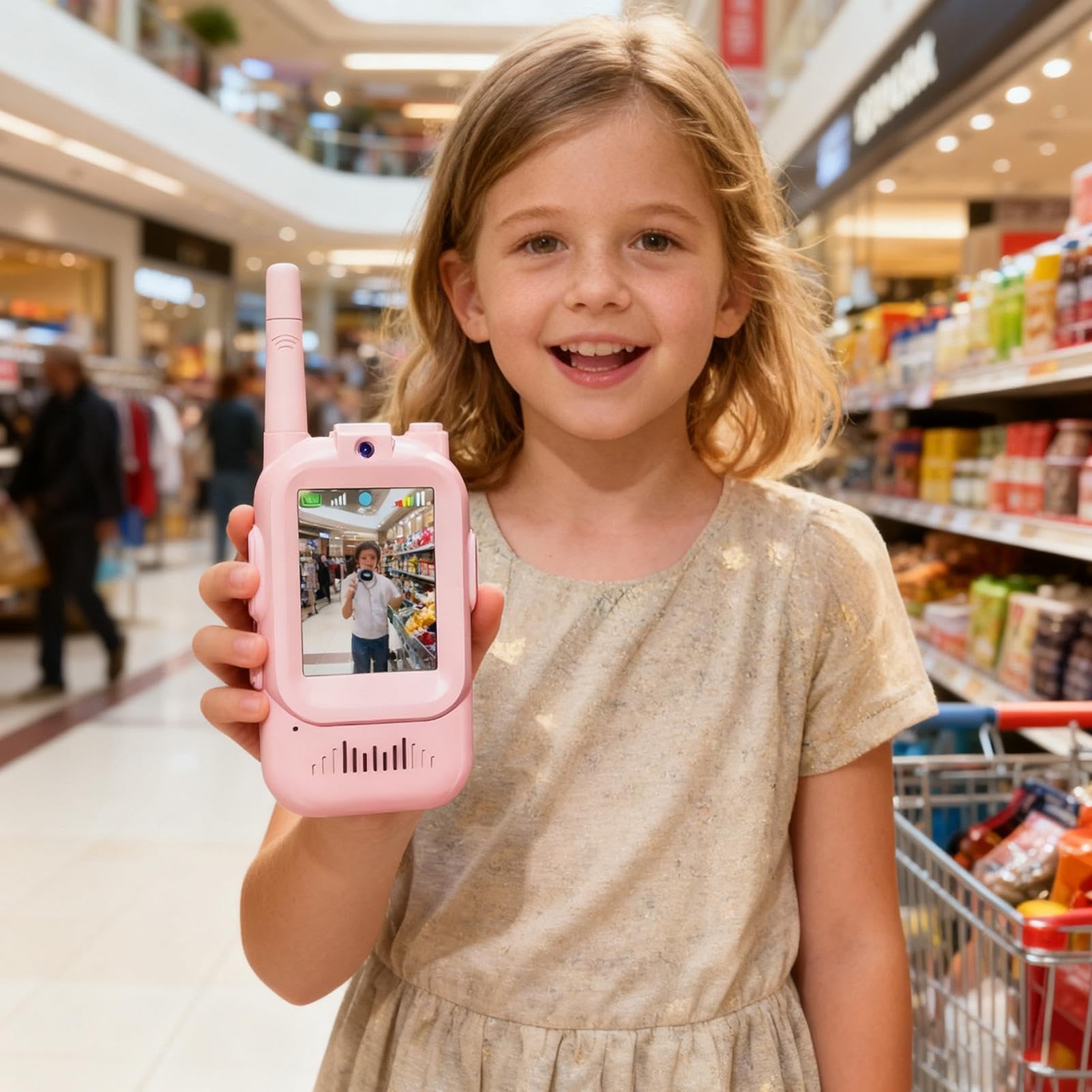 Walkie Talkies De Video para Niños Intercomunicador De Largo Alcance con