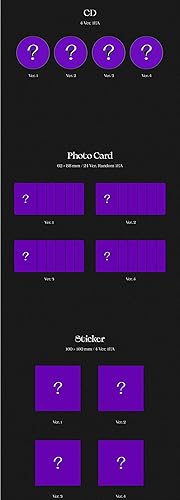 Miniatura 4 de Monsta X - One of A Kind [Random Ver] (El 9º Mini álbum) [Pre-Order] CD+Photobook+Póster plegado+Otros con seguimiento, pegatinas decorativas