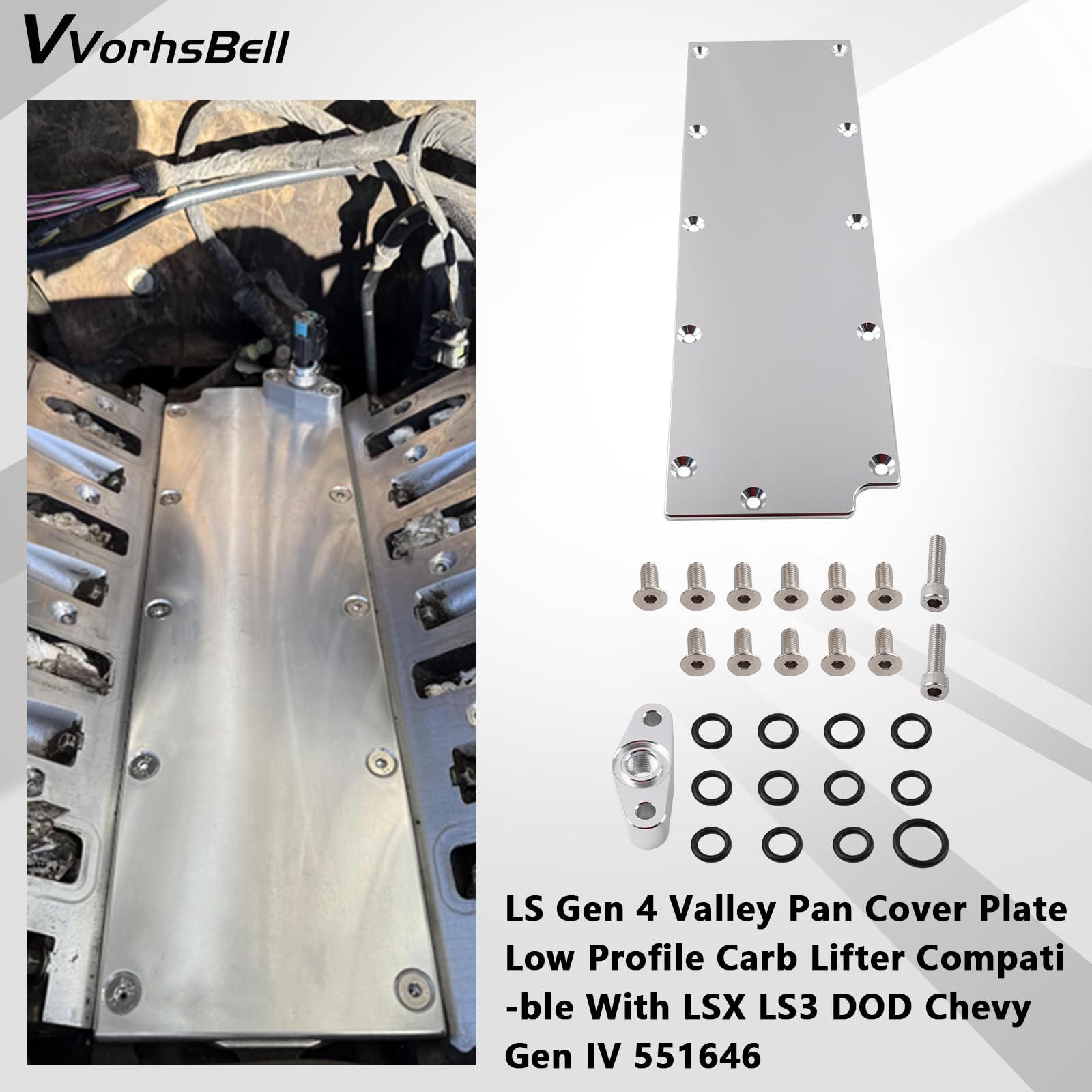 Amazon.com: VVORHSBELL LS Gen 4 Valley Pan Cover Plate Low Profile