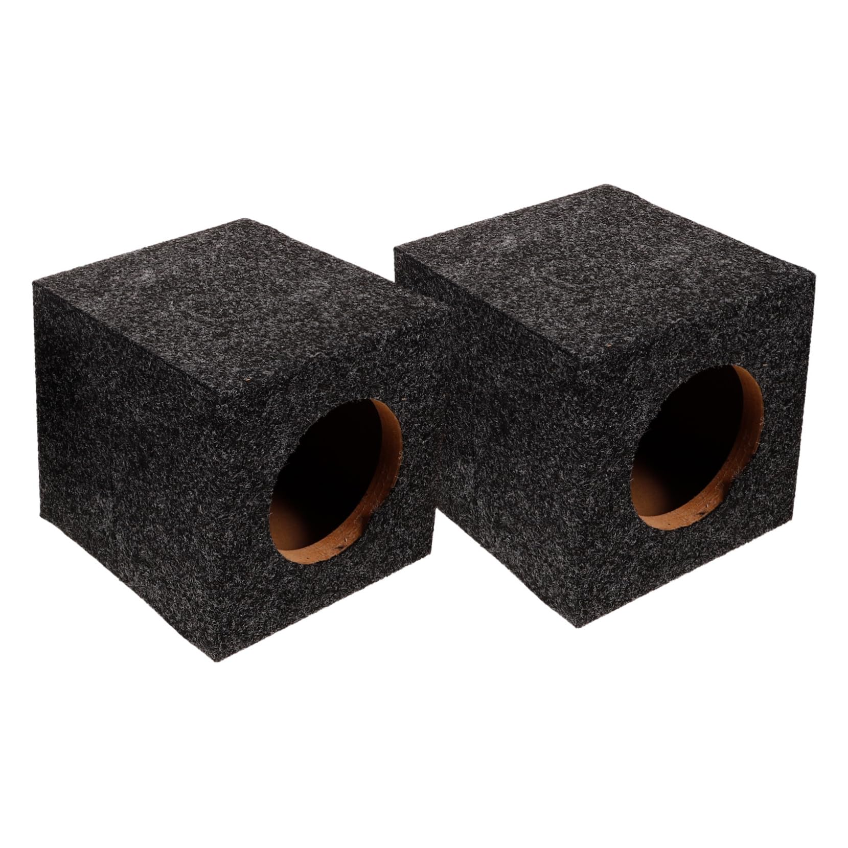 SHINEOFI Box Subwoofer Porta Rivestito in Moquette 4 Pollici per Auto Cassa per Subwoofer Singolo Accessorio di Ricambio per Impianto Audio Auto Miglioramento Bassi e Qualità Sonora