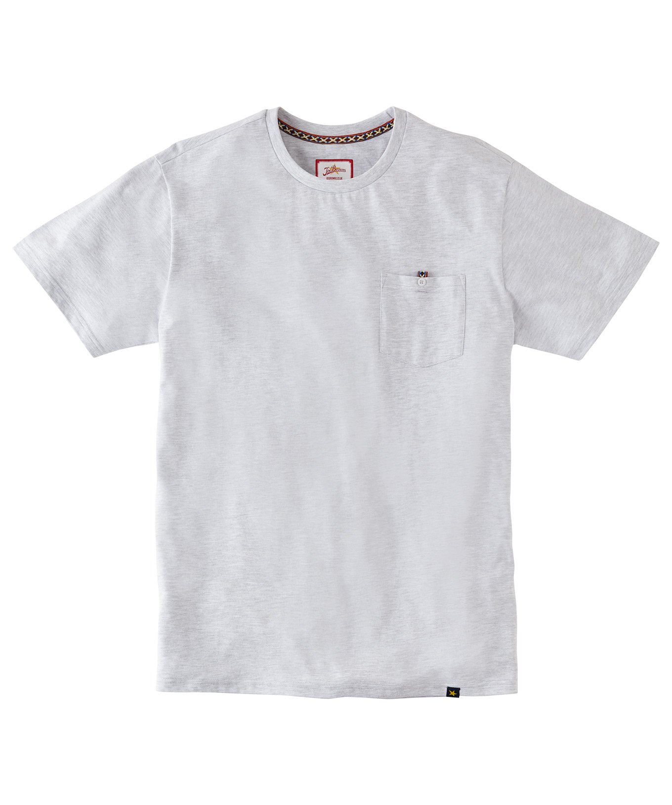 Joe Browns Men's Lt Grey Marl Short Sleeve Basic T-Shirt Grey M