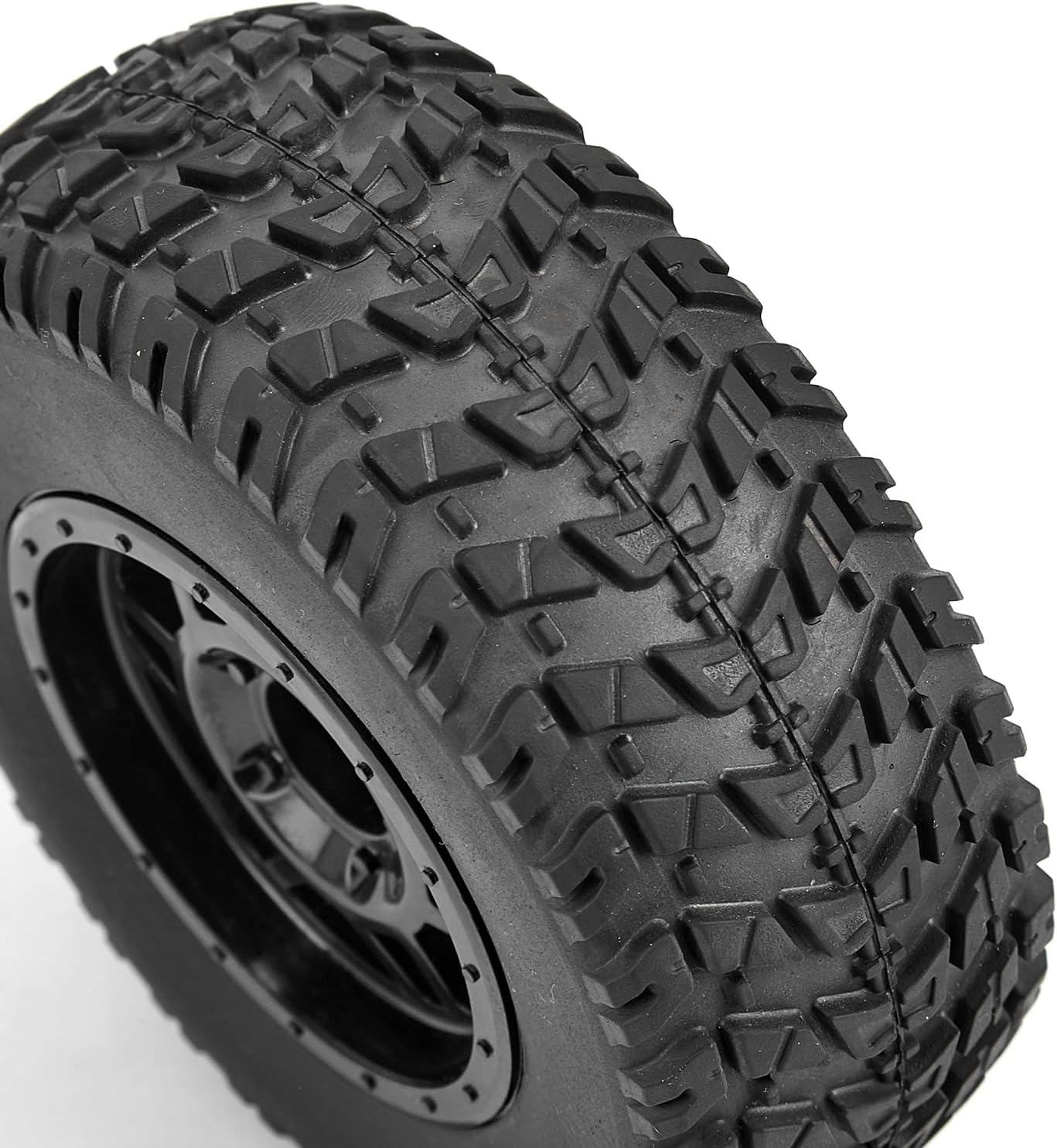 1/10 Short Course Truck Climbing Tires and Wheels Type Diameter110mm (2),With Insert Hex 12mm For HSP HPI Slash Arrma Senton HuanQi Vkar Kyosho Losi 10SC Kingtair tamiya RC Model remote control Cars