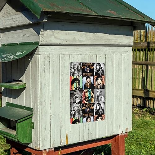 Miniatura 7 de Stevie Rock Singer Nicks - Cartel de metal para pared, póster de metal, decoración de jardín, placa decorativa para exteriores, divertida decoración