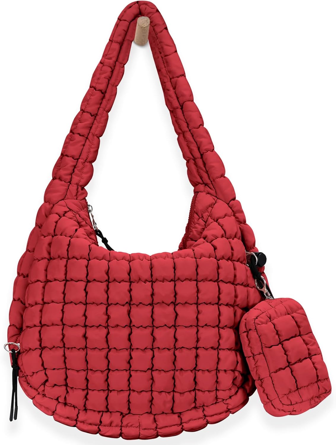 Puffer Tote Bag for Women Large Quilted Puffy Lightweight Carryall Crossbody Tote Bag for Women