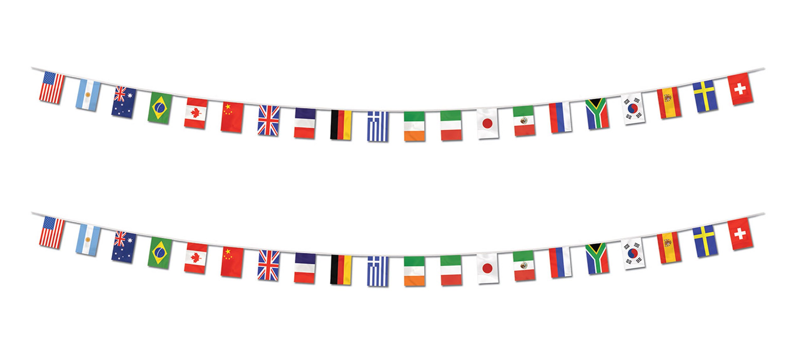 Beistle S57738AZ2 - Banderines (plástico, multicolor, 2 unidades)