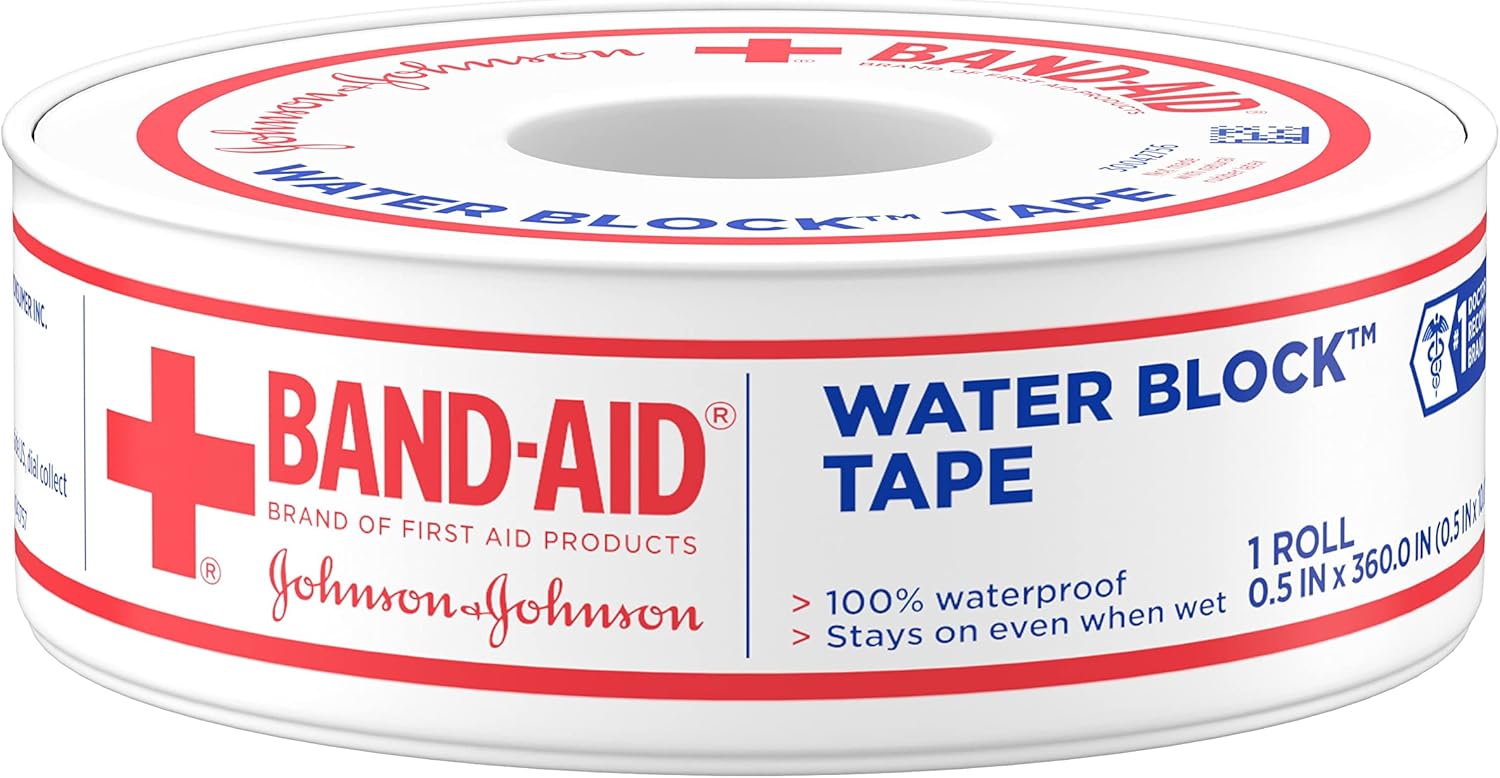 BandAid Waterproof Tape, 1/2 Inch Health & Household